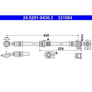 Flexible de frein ATE 24.5291-0430.3