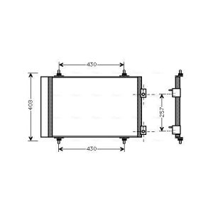A/C-kondensor AVA COOLING CNA5240D