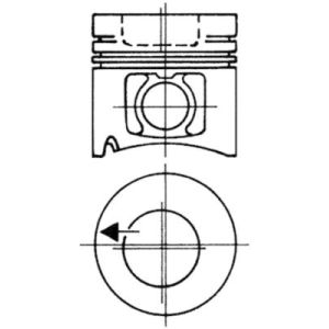 Pistão KOLBENSCHMIDT 93484602