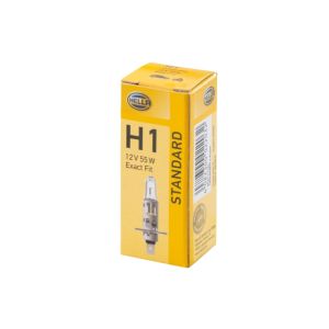 Lâmpada Halogen HELLA H1 Standard 12V, 55W, 1 peça