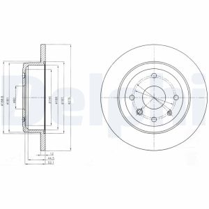 Bremsscheibe DELPHI BG4244