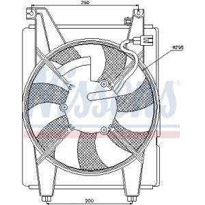 Ventilador, arrefecimento do motor NISSENS 85088