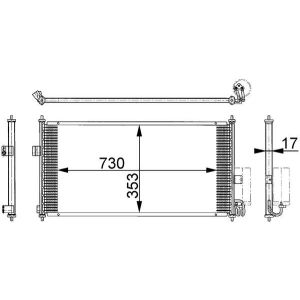 Lauhdutin, ilmastointi MAHLE AC 674 000S