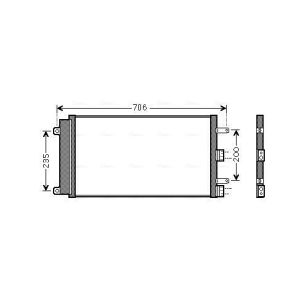 Kondensator, Klimaanlage AVA COOLING FT5342D