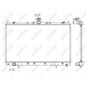 Radiatore, raffreddamento motore NRF 53431