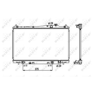 Radiateur, refroidissement du moteur NRF 53678