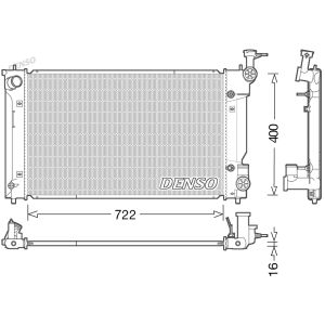 Jäähdytin, moottorin jäähdytys DENSO DRM50098