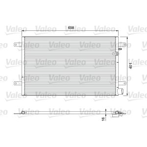 Condensator, airconditioning VALEO 814004
