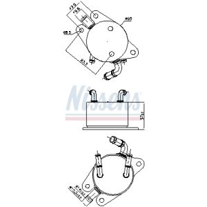 Ölkühler, Automatikgetriebe NISSENS 91291