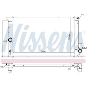 Radiator, motorkoeling NISSENS 646926