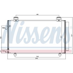 Condensatore, impianto di climatizzazione NISSENS NIS 940318