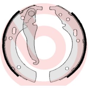 Conjunto, sapatas de travão BREMBO S 06 501