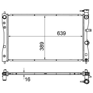 Arrefecedor do motor MAHLE CR 858 000S
