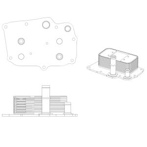 Öljynjäähdytin, moottoriöljy EASY FIT NRF 31841