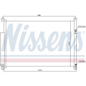 Condensador, aire acondicionado NISSENS 940012