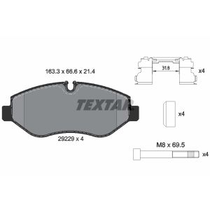 Conjunto de pastilhas de travão TEXTAR 2922901