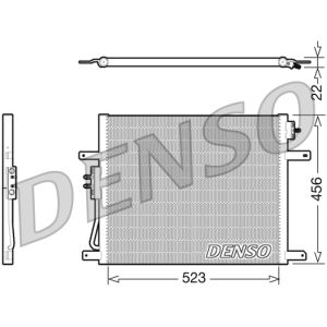 Condensator, airconditioning DENSO DCN06008