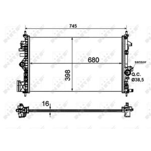 Kühler, Motorkühlung NRF 53773