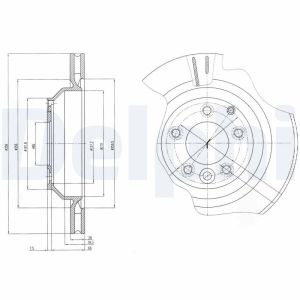 Disco de freno DELPHI BG4070