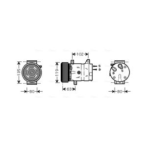 Compressor, ar condicionado AVA COOLING RTAK440