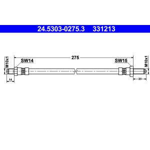 Flexible de frein ATE 24.5303-0275.3