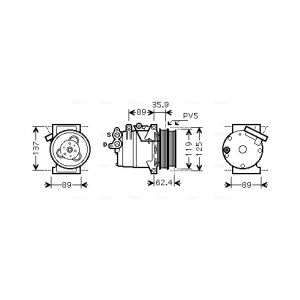Compresor, aire acondicionado AVA COOLING FDAK433