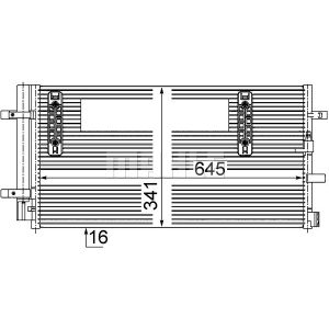 Lauhdutin, ilmastointilaite MAHLE AC 457 000S