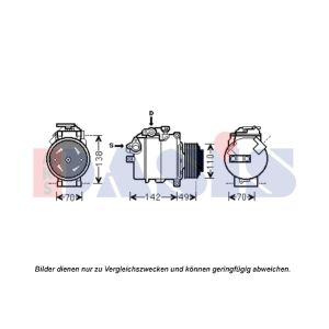 Compressor, ar condicionado AKS DASIS 851913N