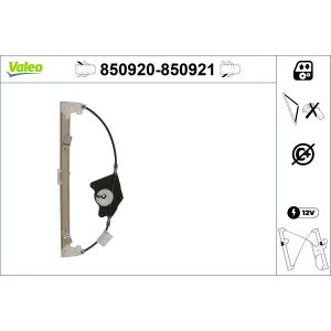 Regulador de janelas VALEO 850921