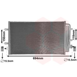 Condenseur (climatisation) VAN WEZEL 28005127