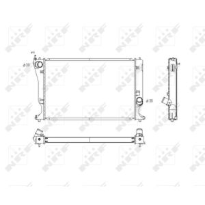 Radiator, motorkoeling NRF 53768