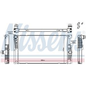 Radiatore, raffreddamento motore NISSENS 60857