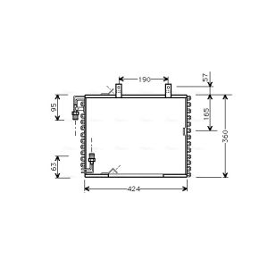 Condenseur, climatisation AVA COOLING BW5147