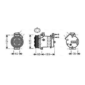 Compressor, ar condicionado AVA COOLING OLAK475