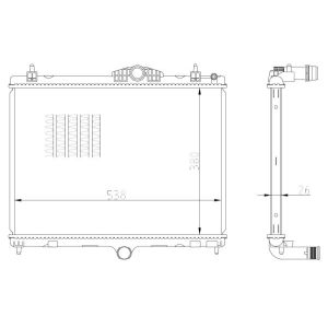 Kühler, Motorkühlung NRF 550027