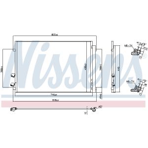 Condensatore, impianto di climatizzazione NISSENS NIS 941087