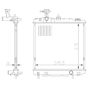 Radiateur, refroidissement du moteur NRF 550022