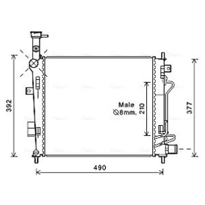 Motorkühler AVA COOLING KA2190
