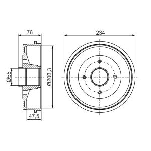 Remtrommel BOSCH 0 986 477 290