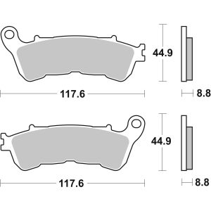 Bremsbelagsatz, ohne Straßenzulassung BREMBO 07063
