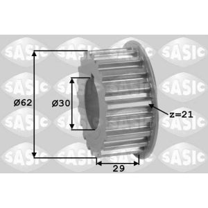 Tandwiel, krukas SASIC 1600001