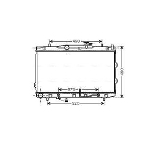 Arrefecedor do motor AVA COOLING KAA2075