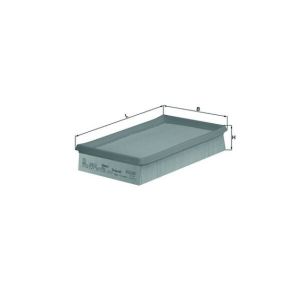 Filtro Motore Knecht LX 737 | Ricambio Auto Dimensioni 244 X 47,3 Mm - 3