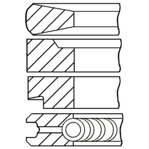 Kolbenringsatz GOETZE 08-100100-00