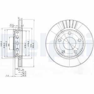 Disque de frein DELPHI BG3785