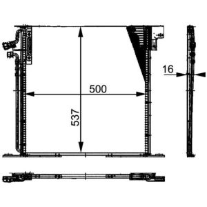 A/C-kondensor MAHLE AC 212 000P