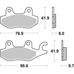 Bremsbelagsatz, ohne Straßenzulassung BREMBO 07YA20TT