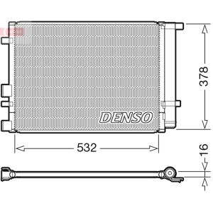 Condensador, sistema de ar condicionado DENSO DCN41005
