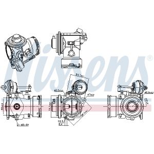 Valvola EGR NISSENS 98346