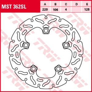 Jarrulevy TRW MOTO MST362SL